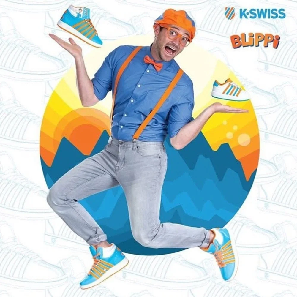 K-Swiss Kids Sneakers in Blue and Orange